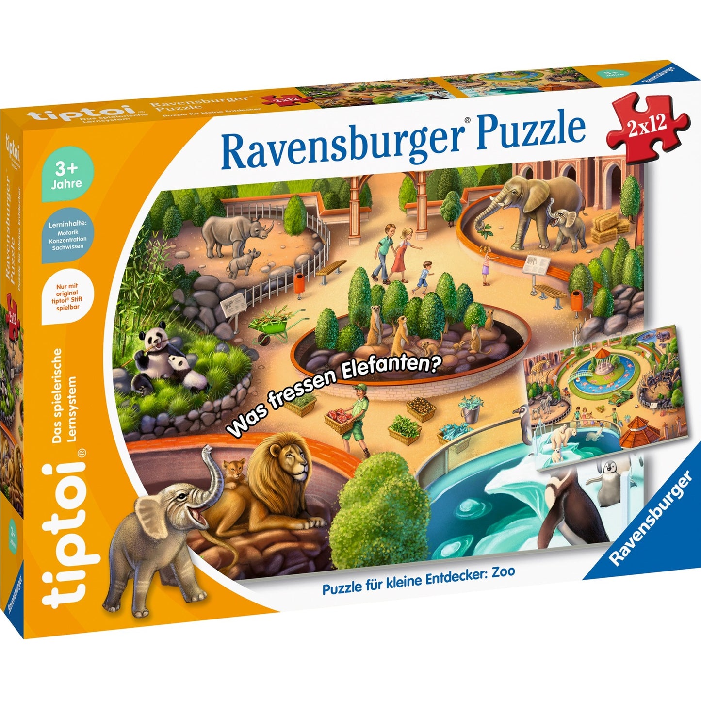 Ravensburger tiptoi Puzzle für kleine Entdecker: Zoo