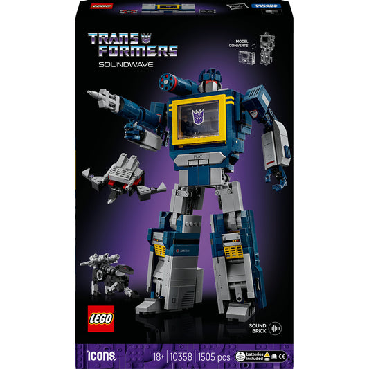 10358 Icons Transformers: Soundwave, Konstruktionsspielzeug