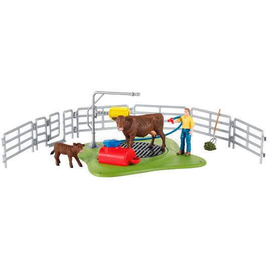 Schleich Farm World Kuh Waschstation