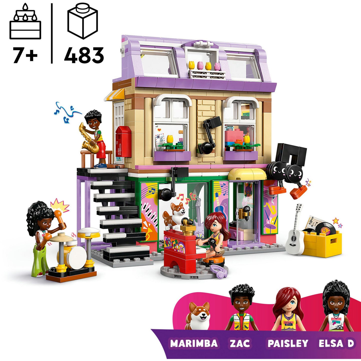42653 Friends Musikladen & Wohnung, Konstruktionsspielzeug