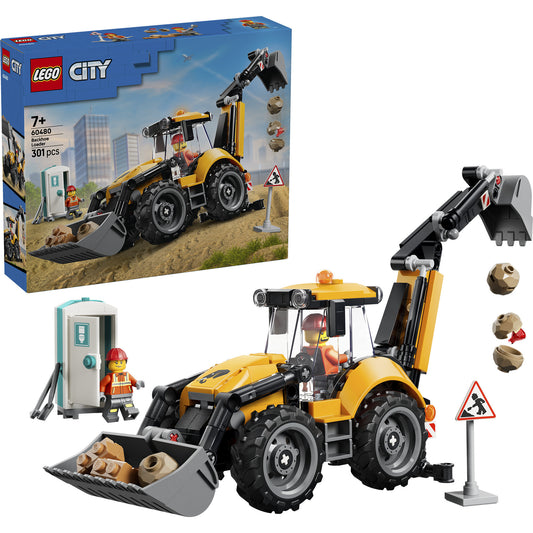 60480 City Gelber Baggerlader, Konstruktionsspielzeug