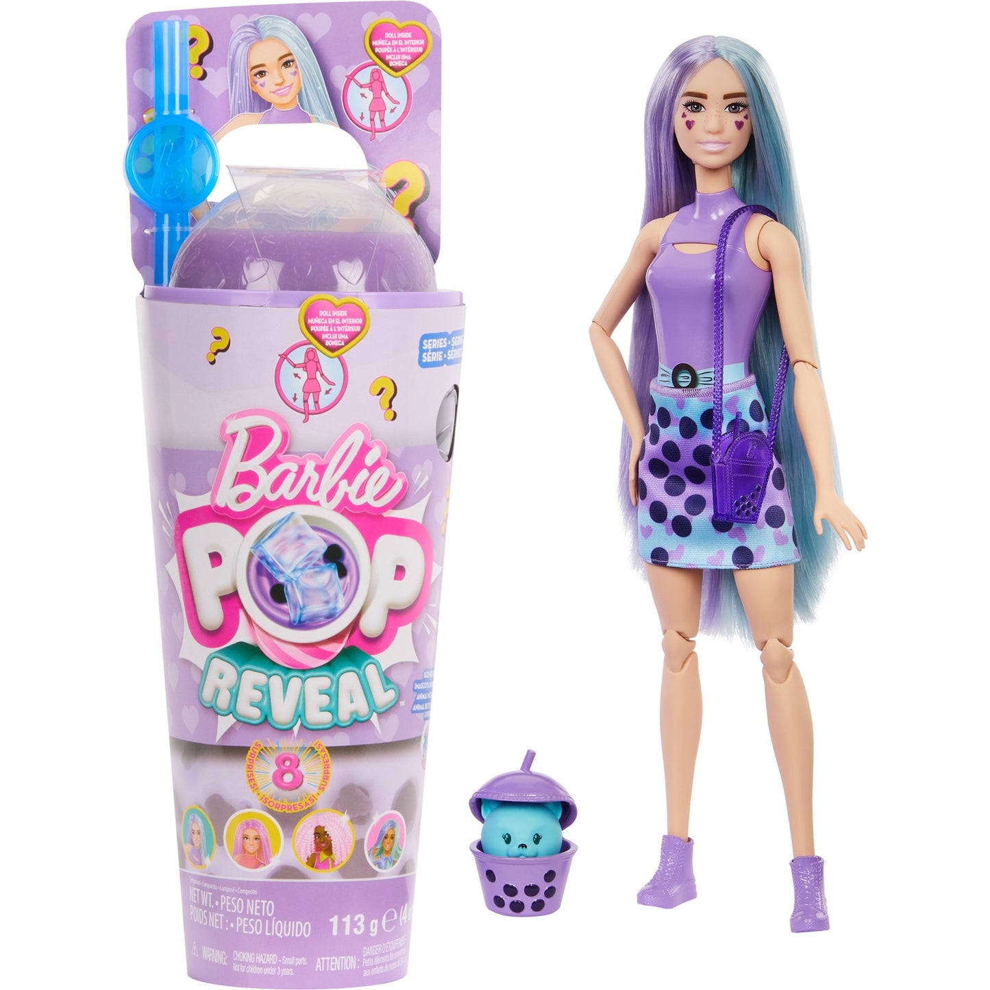 Barbie Barbie Pop! Reveal Bubble Tea Series - Taro Milk