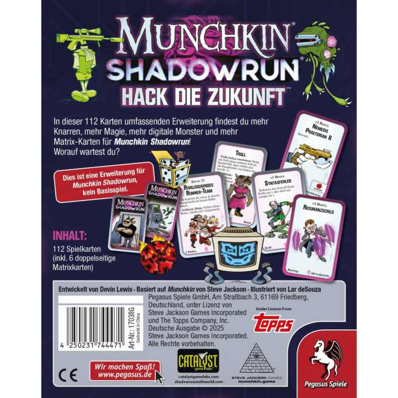 Munchkin Shadowrun: Hack die Zukunft, Kartenspiel