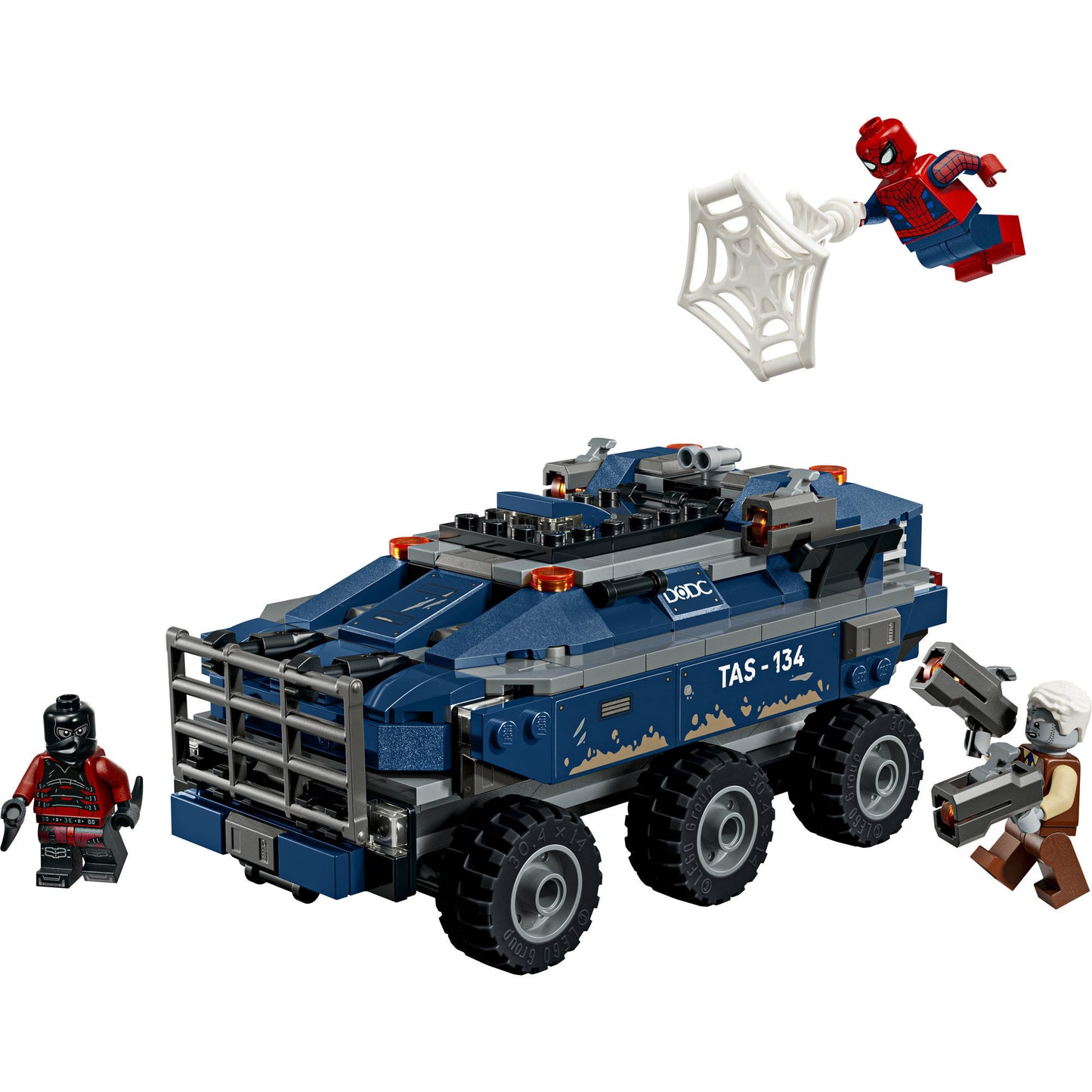 76349 Marvel Super Heroes Spider-Man Jagt den Gefängnistransporter, Konstruktionsspielzeug
