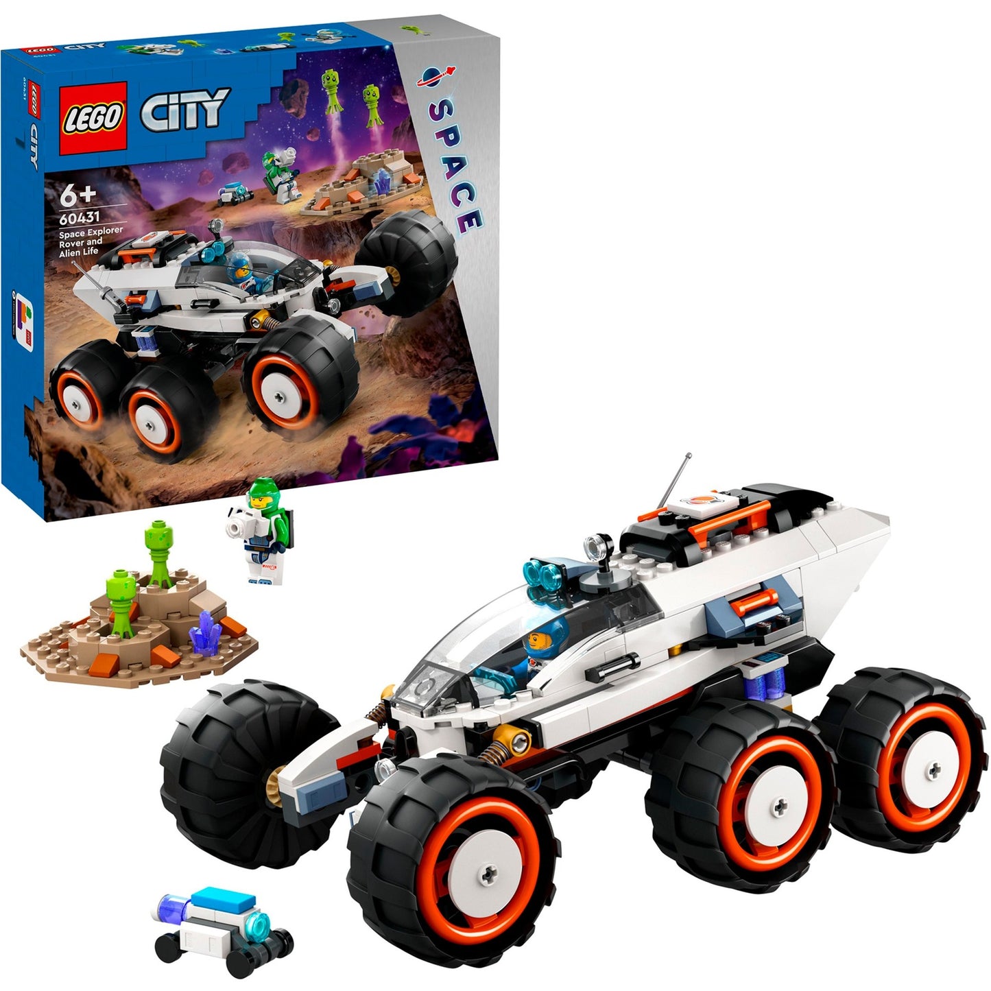 LEGO 60431 City Weltraum-Rover mit Außerirdischen, Konstruktionsspielzeug