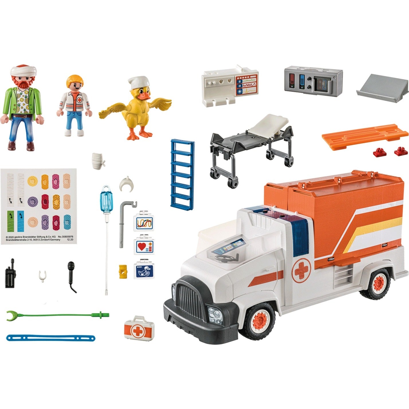 PLAYMOBIL 70913 DUCK ON CALL Notarzt Truck, Konstruktionsspielzeug