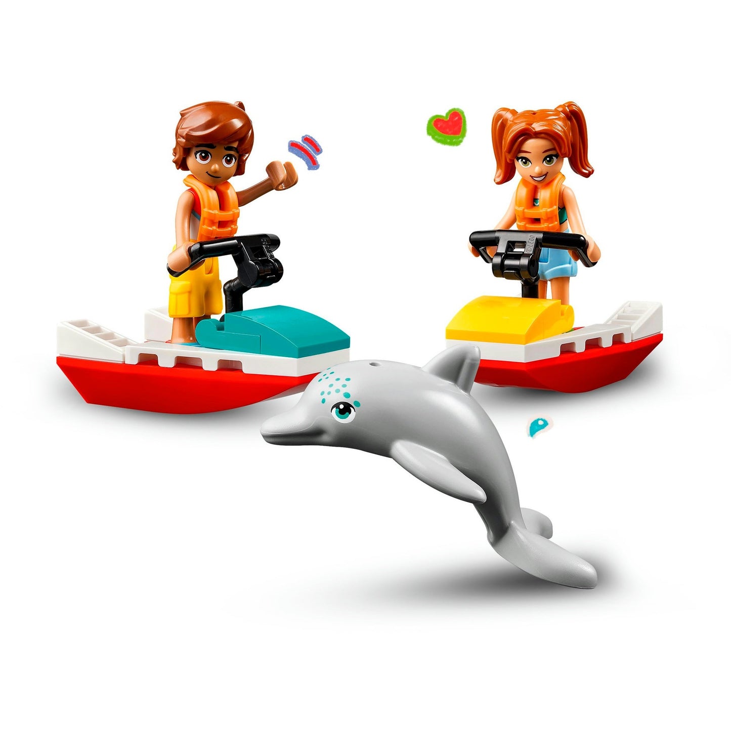 LEGO 42623 Friends Rettungsschwimmer Aussichtsturm mit Jetskis, Konstruktionsspielzeug