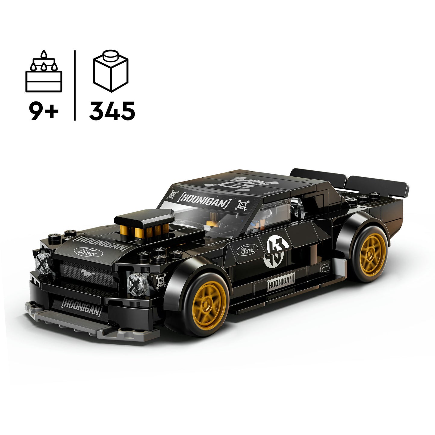 77262 Speed Champions Ken Blocks 1965 Ford Mustang Hoonicorn V1, Konstruktionsspielzeug