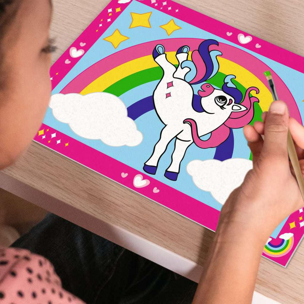 CreArt Junior - Zauberponys mit Regenbogen, Malen