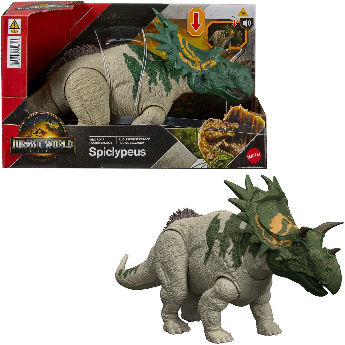 Jurassic World Wild Roar Spiclypeus, Spielfigur