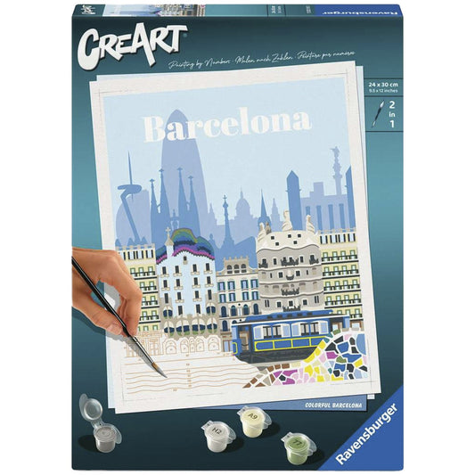 CreArt - Farbenfrohes Barcelona, Malen