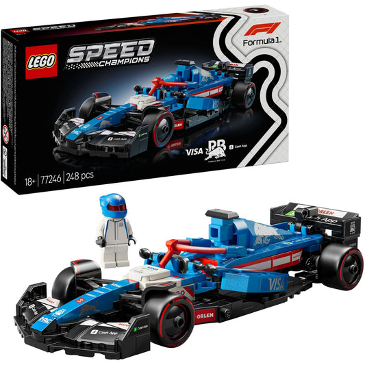 77246 Speed Champions Visa Cash App RB VCARB 01 F1 Rennauto, Konstruktionsspielzeug