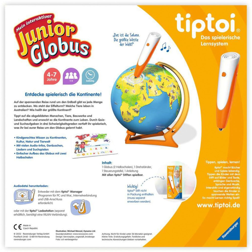 Ravensburger tiptoi Mein interaktiver Junior Globus