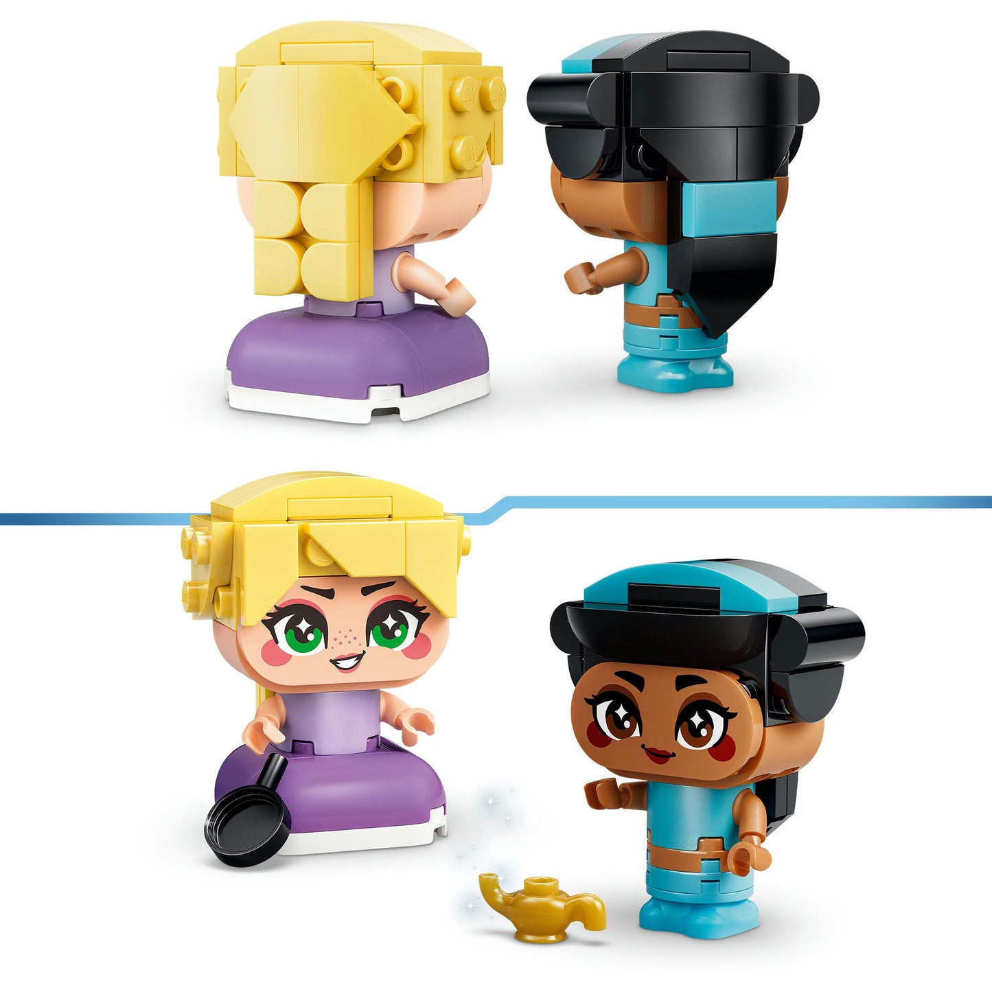43303 Disney Princess Die Mini-Prinzessinnen Jasmin & Rapunzel, Konstruktionsspielzeug