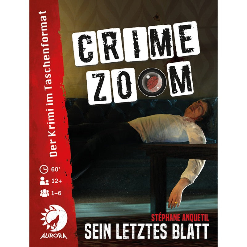 Asmodee Crime Zoom Fall 1: Sein letztes Blatt, Kartenspiel