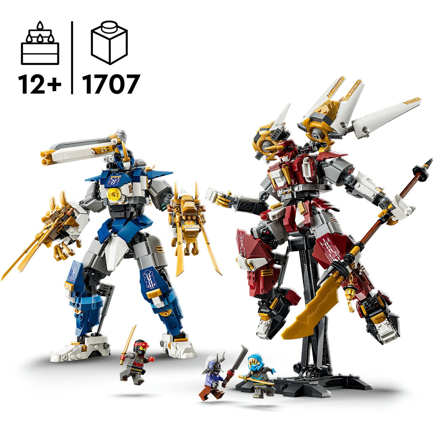 71870 Ninjago Die Zwillings-Titanmechs, Konstruktionsspielzeug