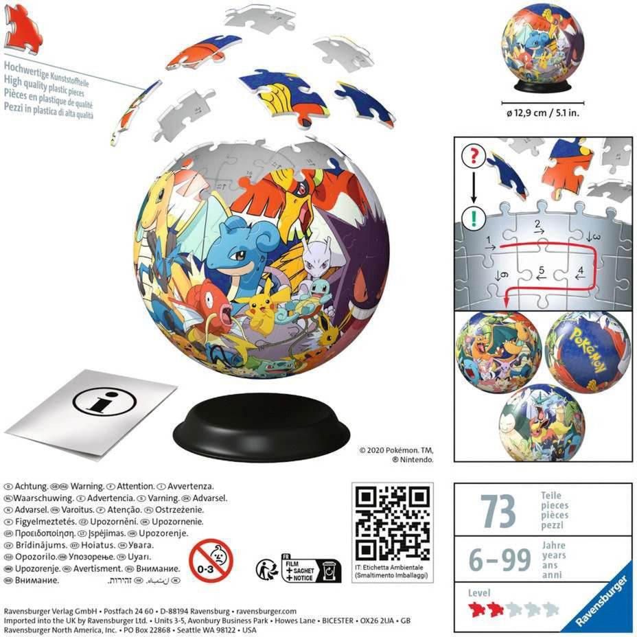 Ravensburger 3D Puzzle-Ball Pokémon