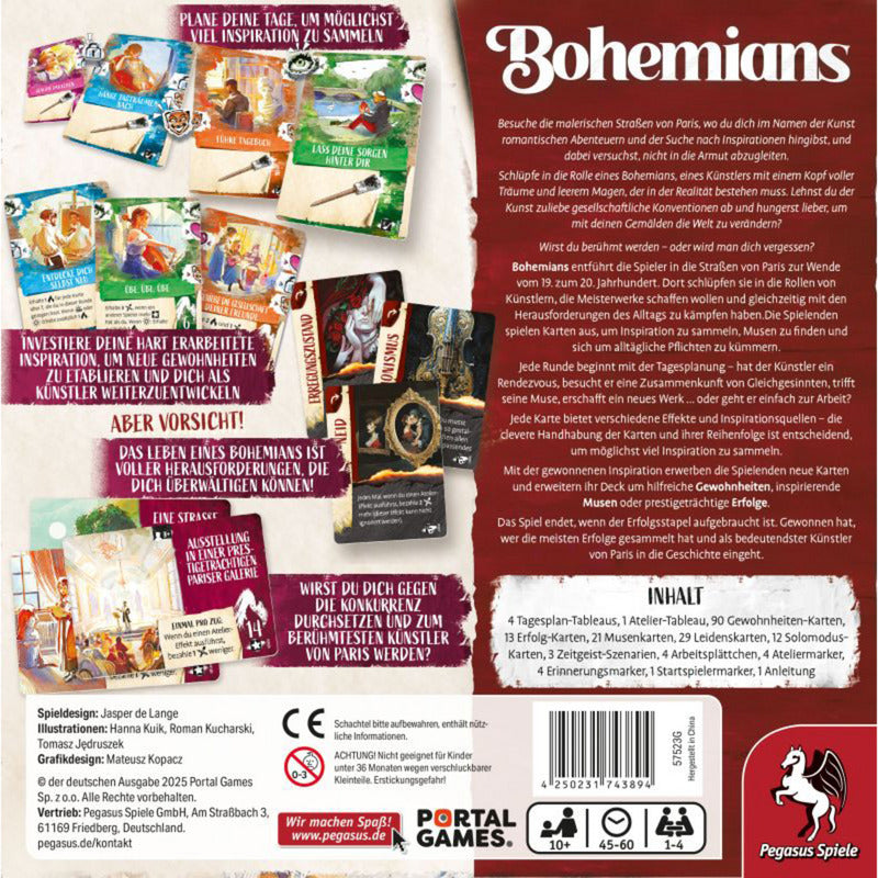 Bohemians, Brettspiel