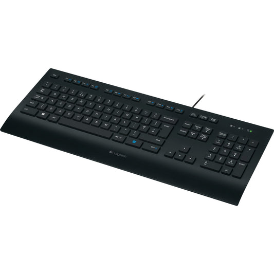 Logitech K280e Corded (schwarz, DE-Layout, Plunger, for Business)