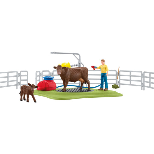 Schleich Farm World Kuh Waschstation