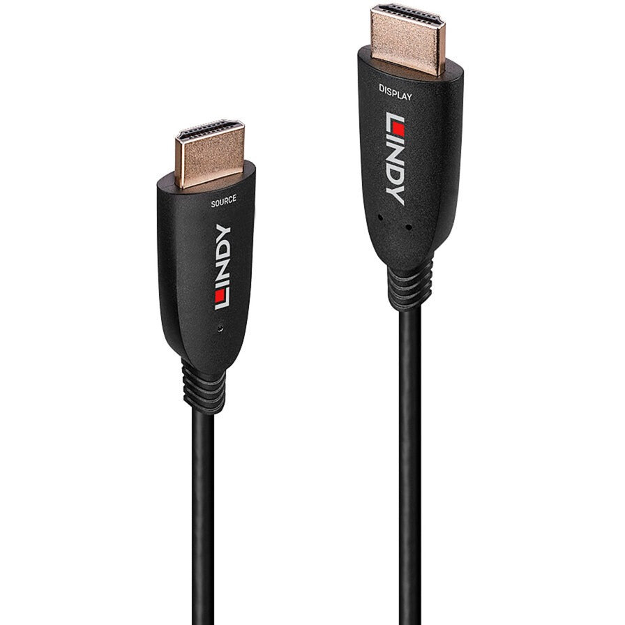 Lindy Fibre Optic Hybrid HDMI 2.1 8K60 Kabel (schwarz, 15 Meter, AOC-Kabel)