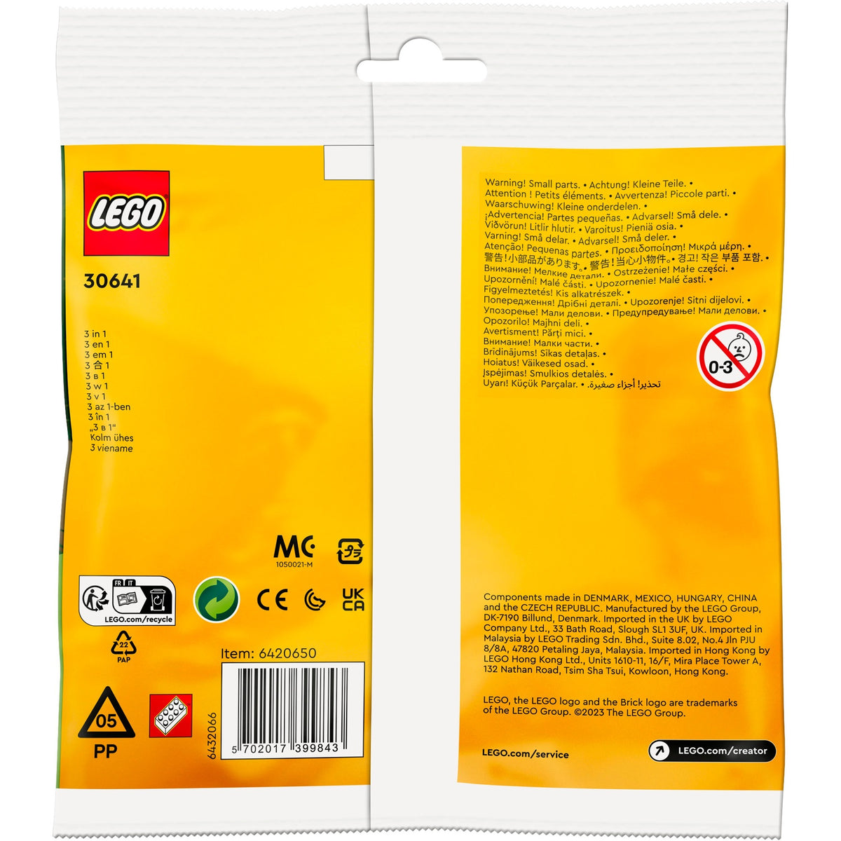 LEGO 30641 Creator Pandabär, Konstruktionsspielzeug