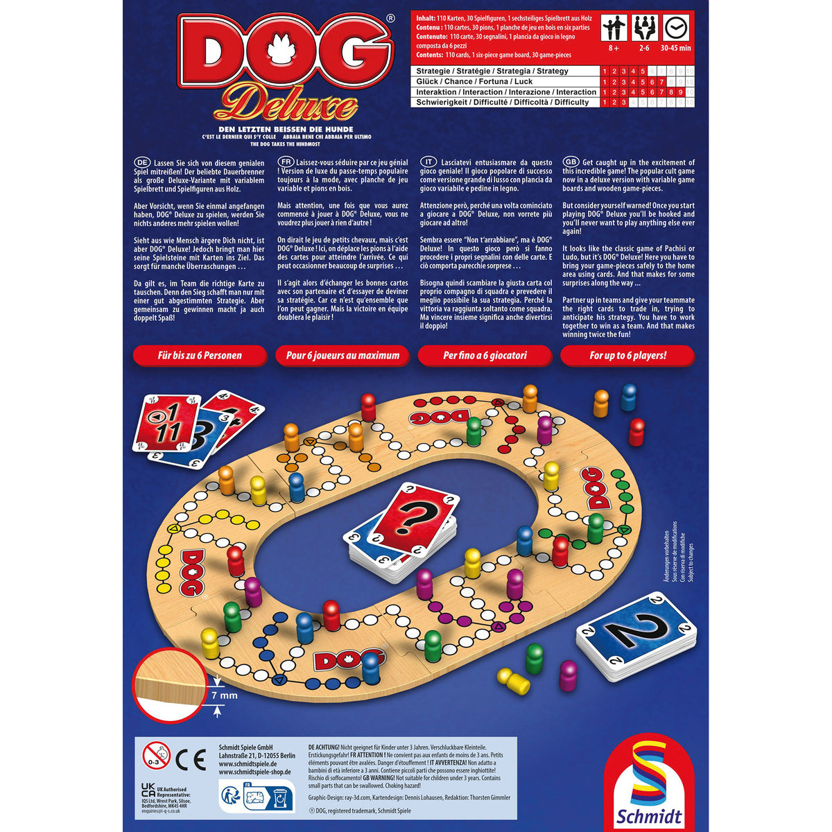 DOG Deluxe in Metalldose, Brettspiel
