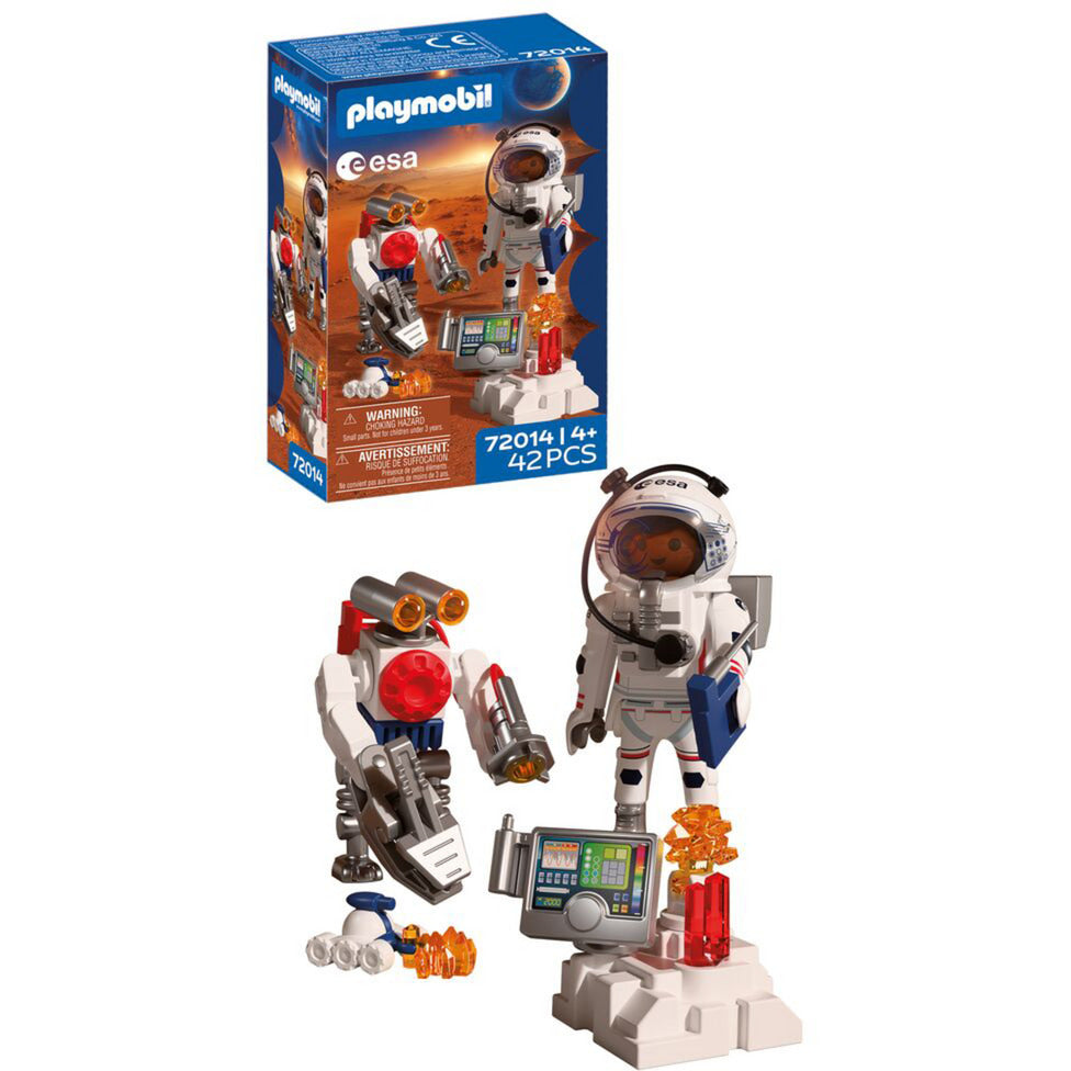 72014 ESA: Astronaut mit Roboter, Konstruktionsspielzeug