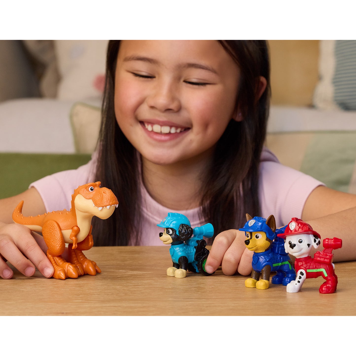 Paw Patrol: Der Dino Film - Dino Abenteuer Figuren-Geschenkset, 6er-Pack, Spielfigur