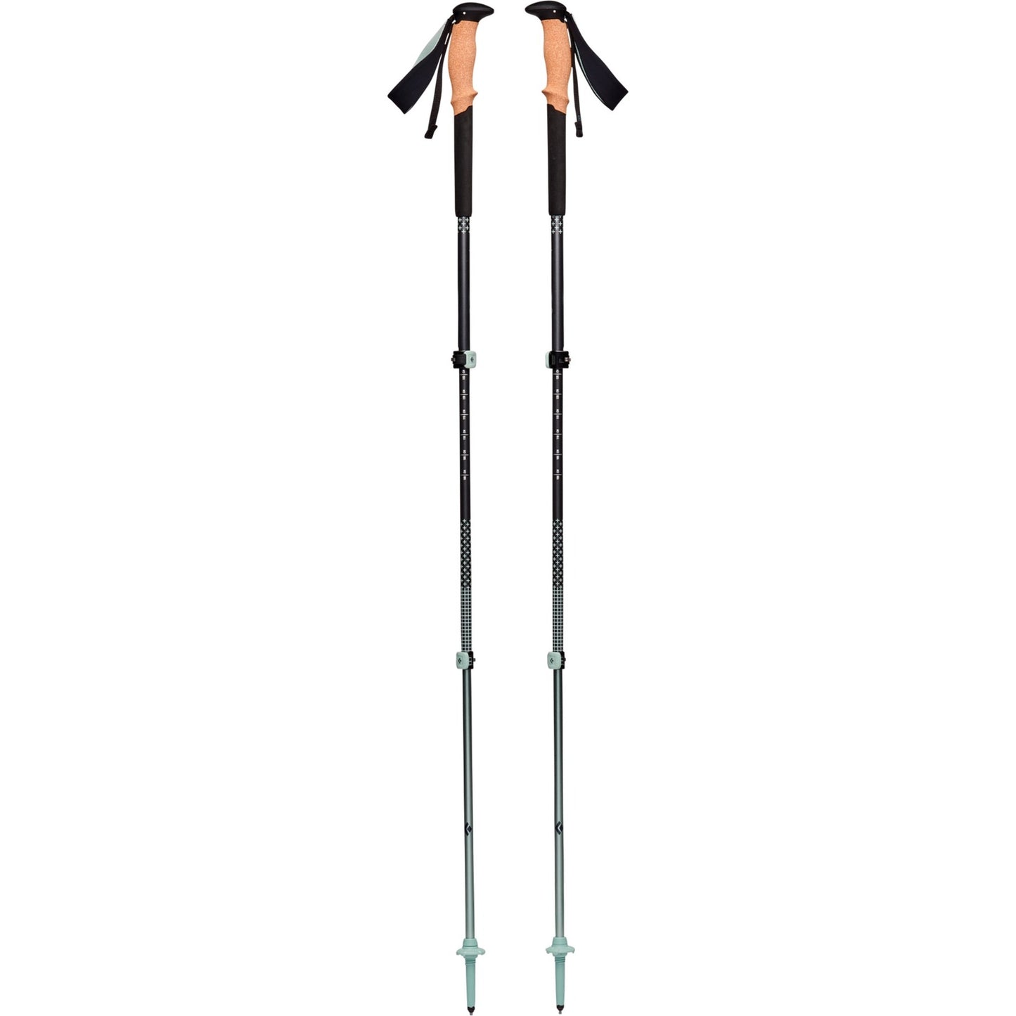 Black Diamond Trekkingstöcke Pursuit S/M (grau/grün, 1 Paar, 100-125 cm)