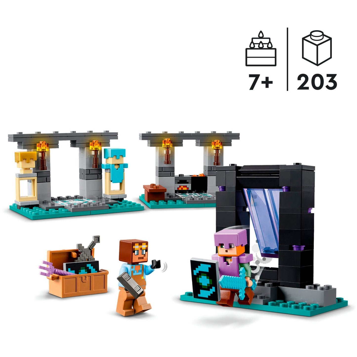 LEGO 21252 Minecraft Die Waffenkammer, Konstruktionsspielzeug