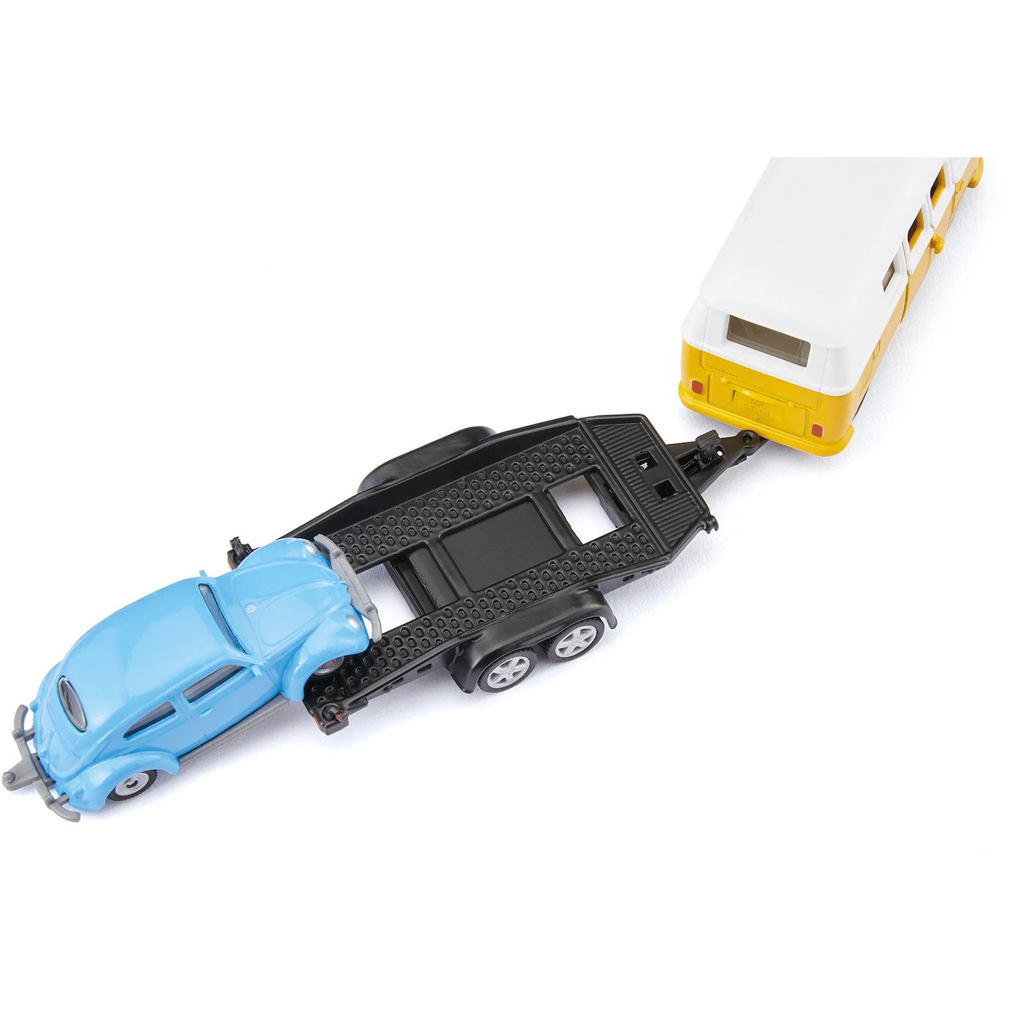 SUPER VW T1 mit Anhänger und VW Käfer, Modellfahrzeug