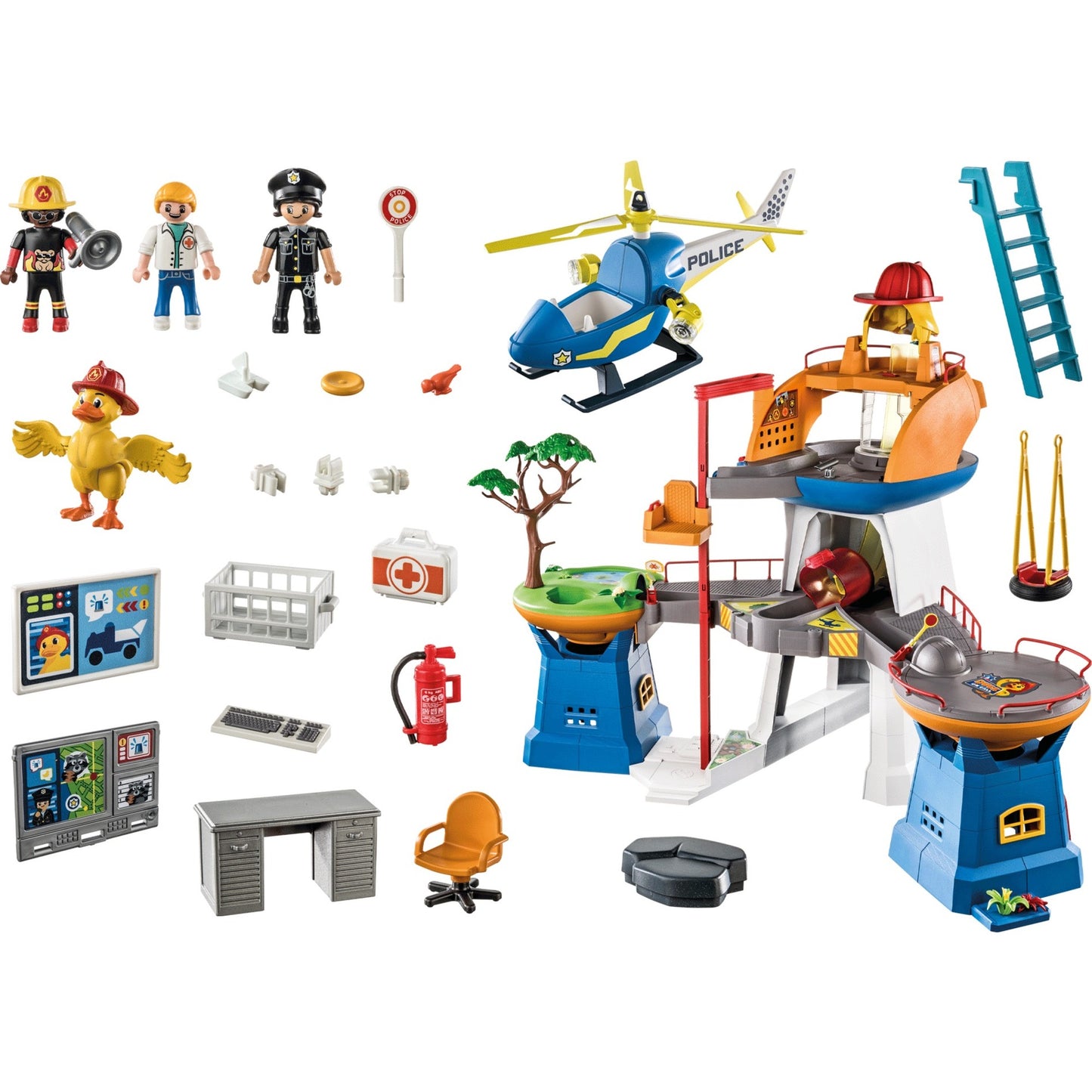 PLAYMOBIL 70910 DUCK ON CALL Das Hauptquartier, Konstruktionsspielzeug