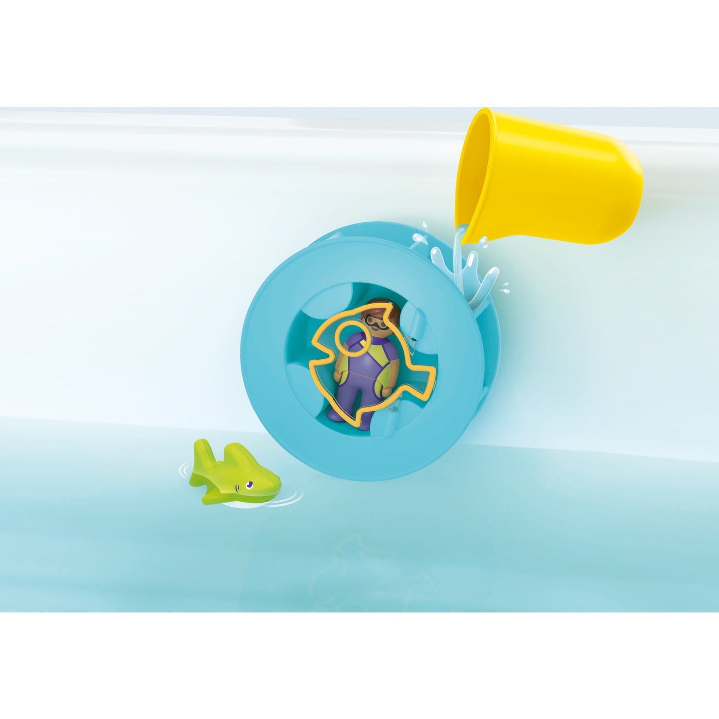 Playmobil 71688 Junior Aqua: Wasserwirbelrad mit Babyhai