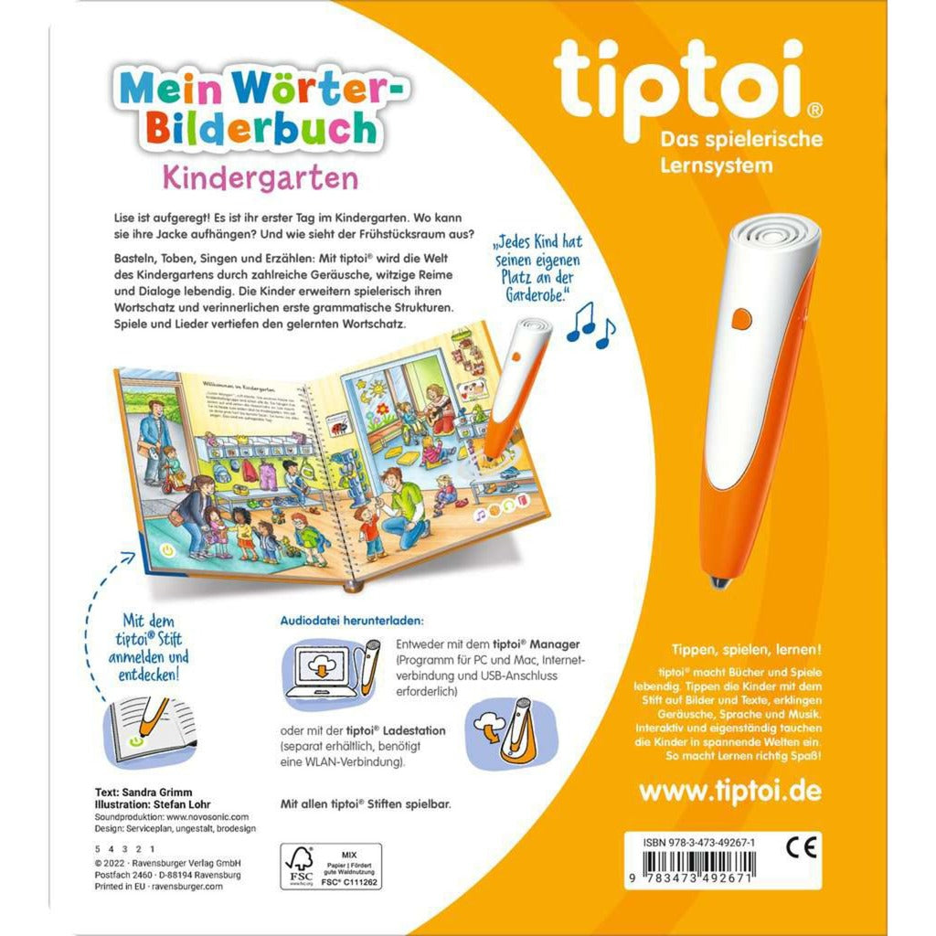 Ravensburger tiptoi Mein Wörter-Bilderbuch: Kindergarten