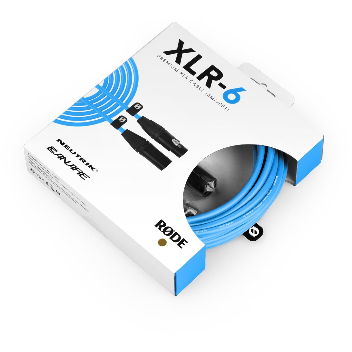 Premium XLR-Kabel XLR6M-B blue