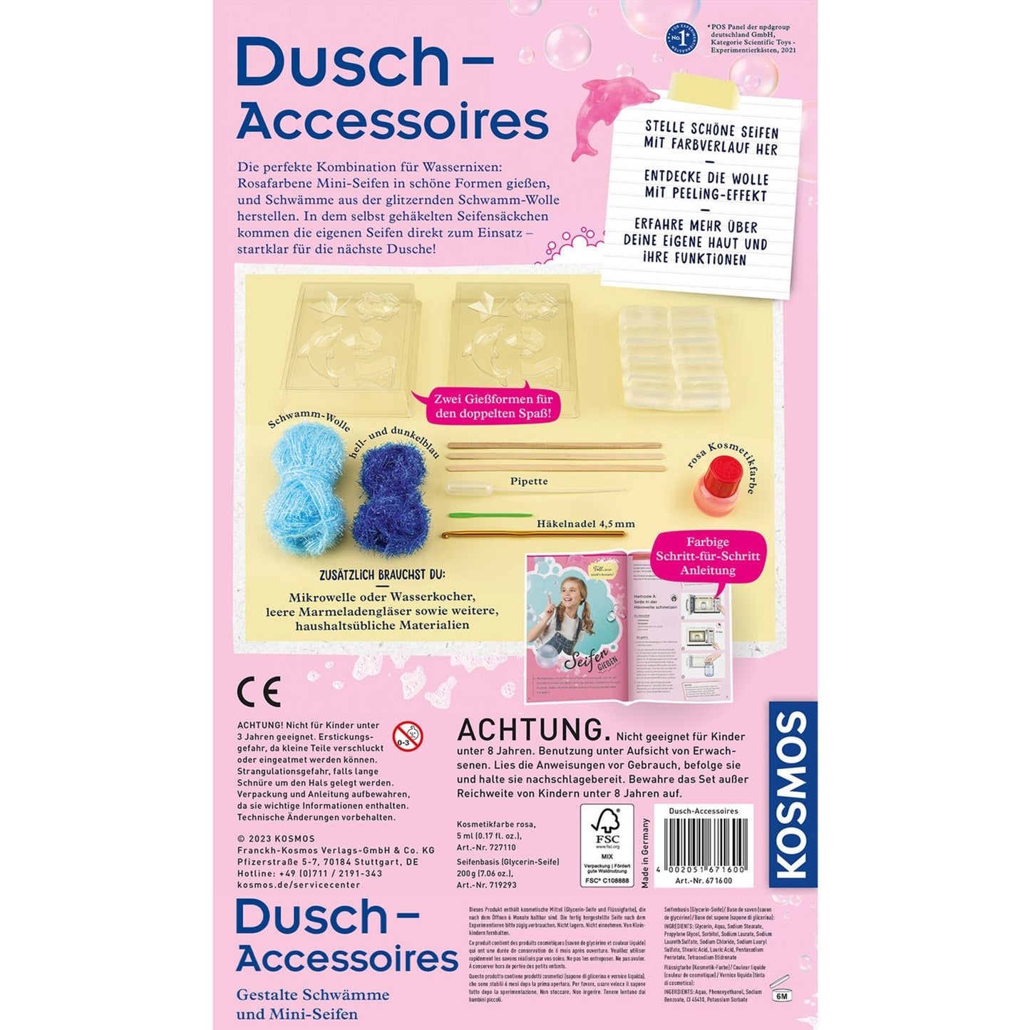 Dusch-Accessoires, Experimentierkasten