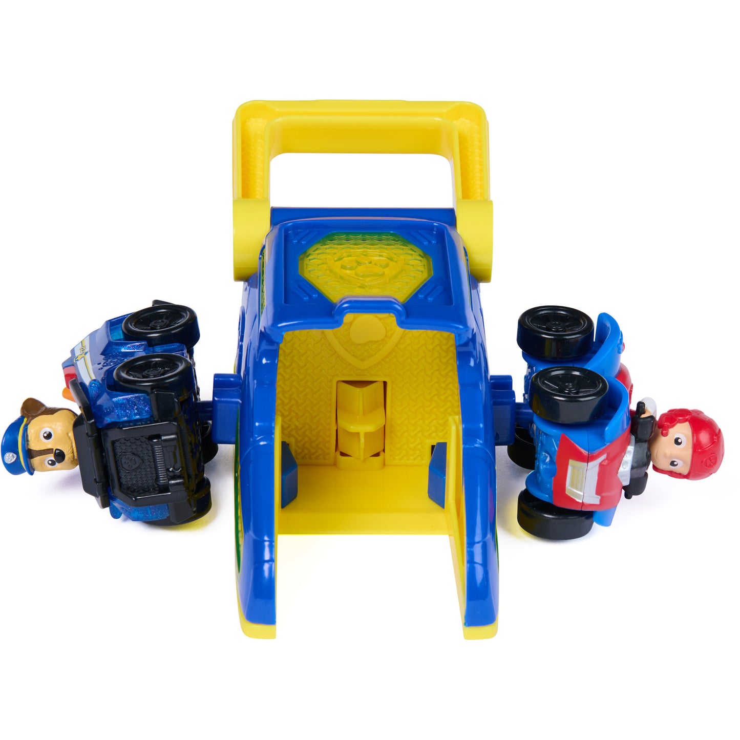 Paw Patrol - Pup Squad Launcher mit Chase und Ryder Fahrzeugen, Spielfahrzeug