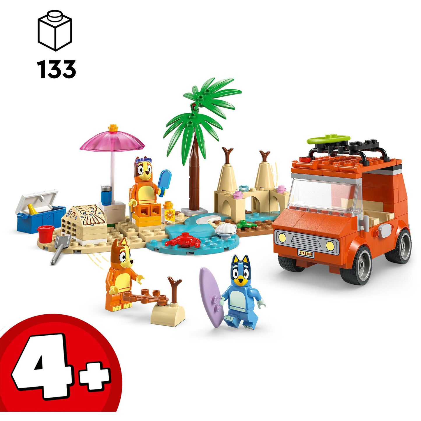 11202 Bluey -  Blueys Strandausflug, Konstruktionsspielzeug