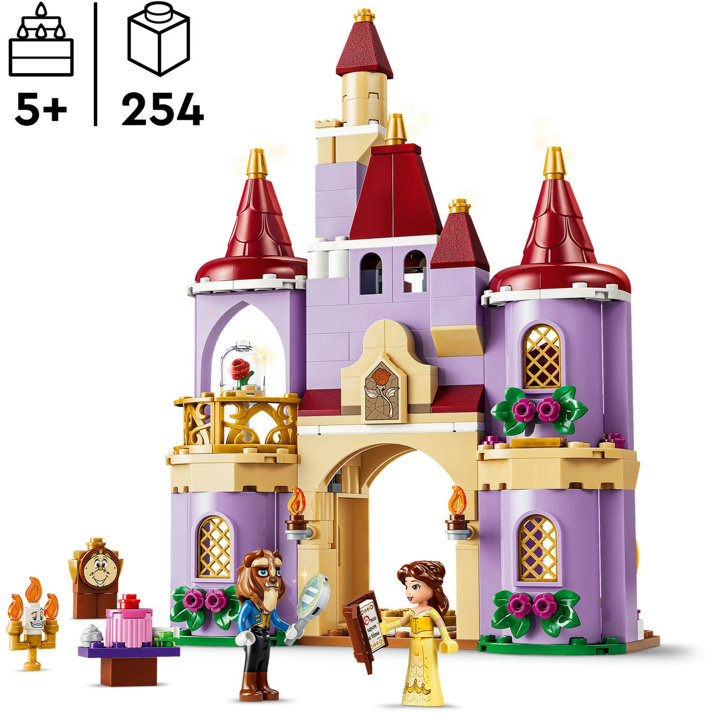 43289 Disney Princess Das verzauberte Schloss von Belle und dem Biest, Konstruktionsspielzeug