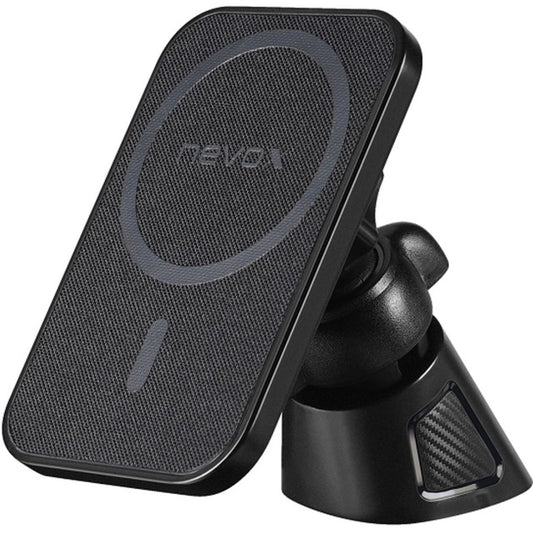 Nevox Wireless Fast Car Charger 15 Watt (schwarz, Kompatibel mit MagSafe)