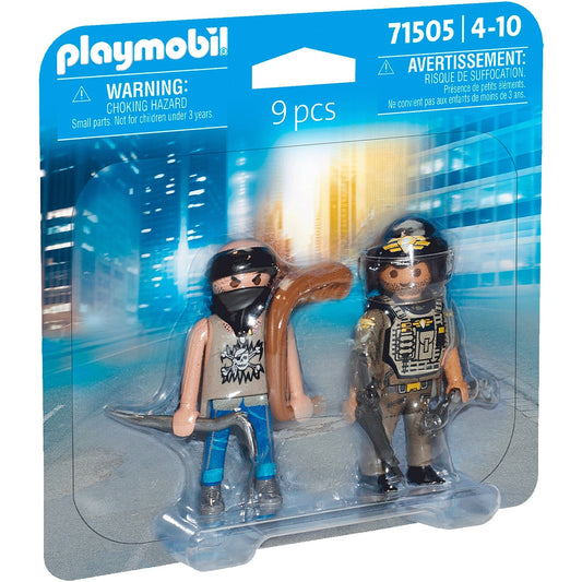 PLAYMOBIL 71505 DuoPack SWAT & Bandit, Konstruktionsspielzeug