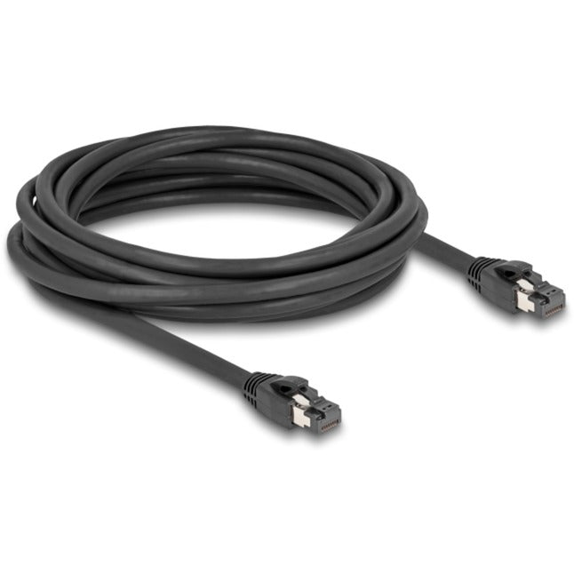 DeLOCK Netzwerkkabel RJ-45 Cat.8.1 S/FTP, bis 40 Gbps (schwarz, 5 Meter)