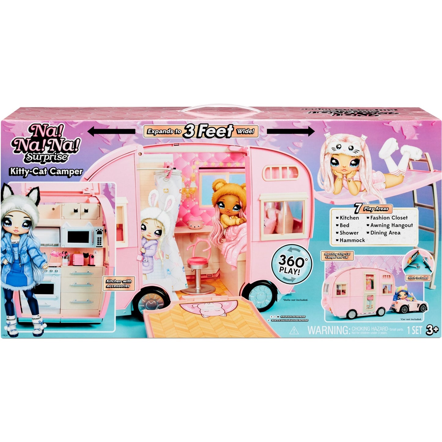 MGA Entertainment Na! Na! Na! Surprise Kitty-Cat Camper, Puppenzubehör