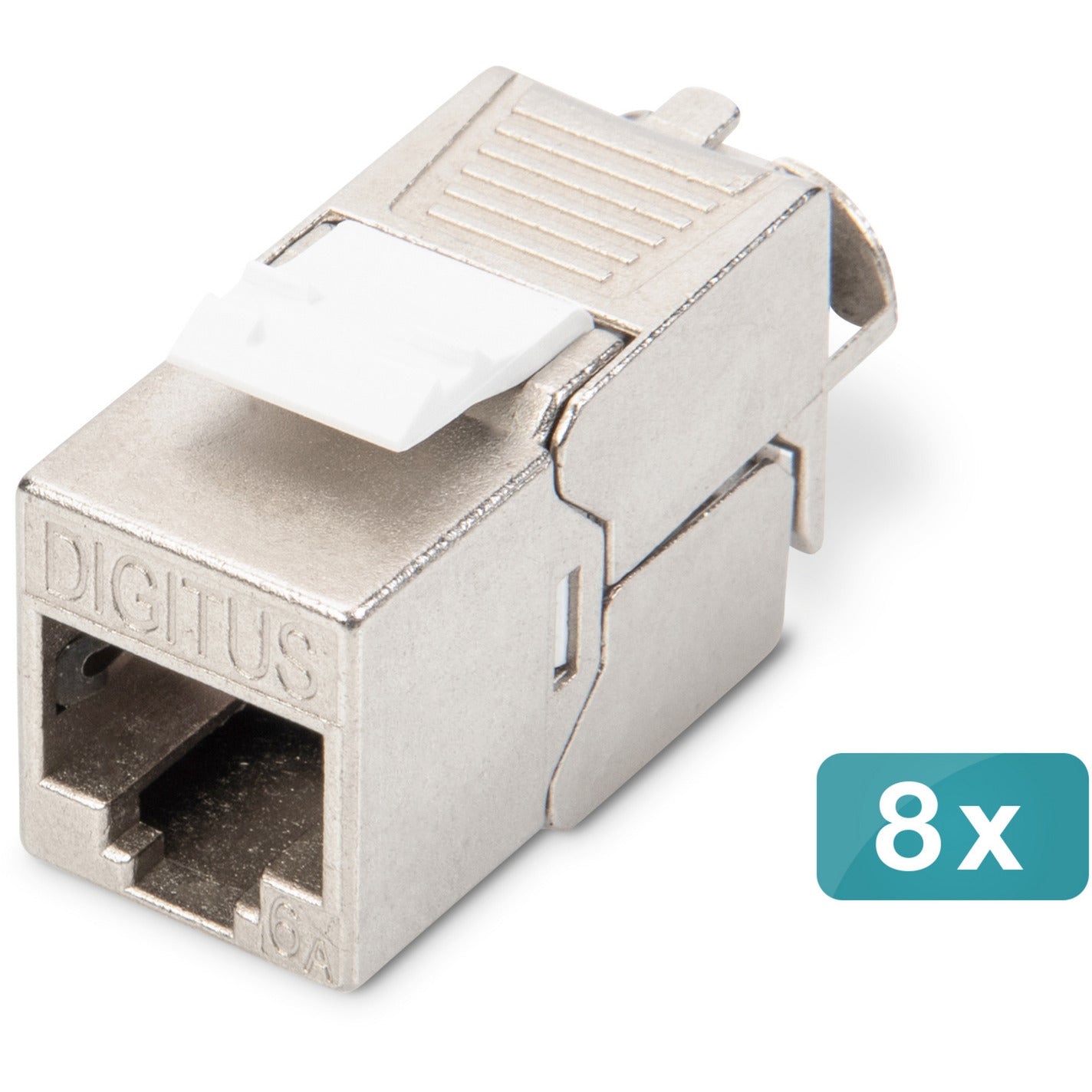 CAT 6A Keystone Modul geschirmt werkzeugfrei 8 Stk., Keystone-Modul