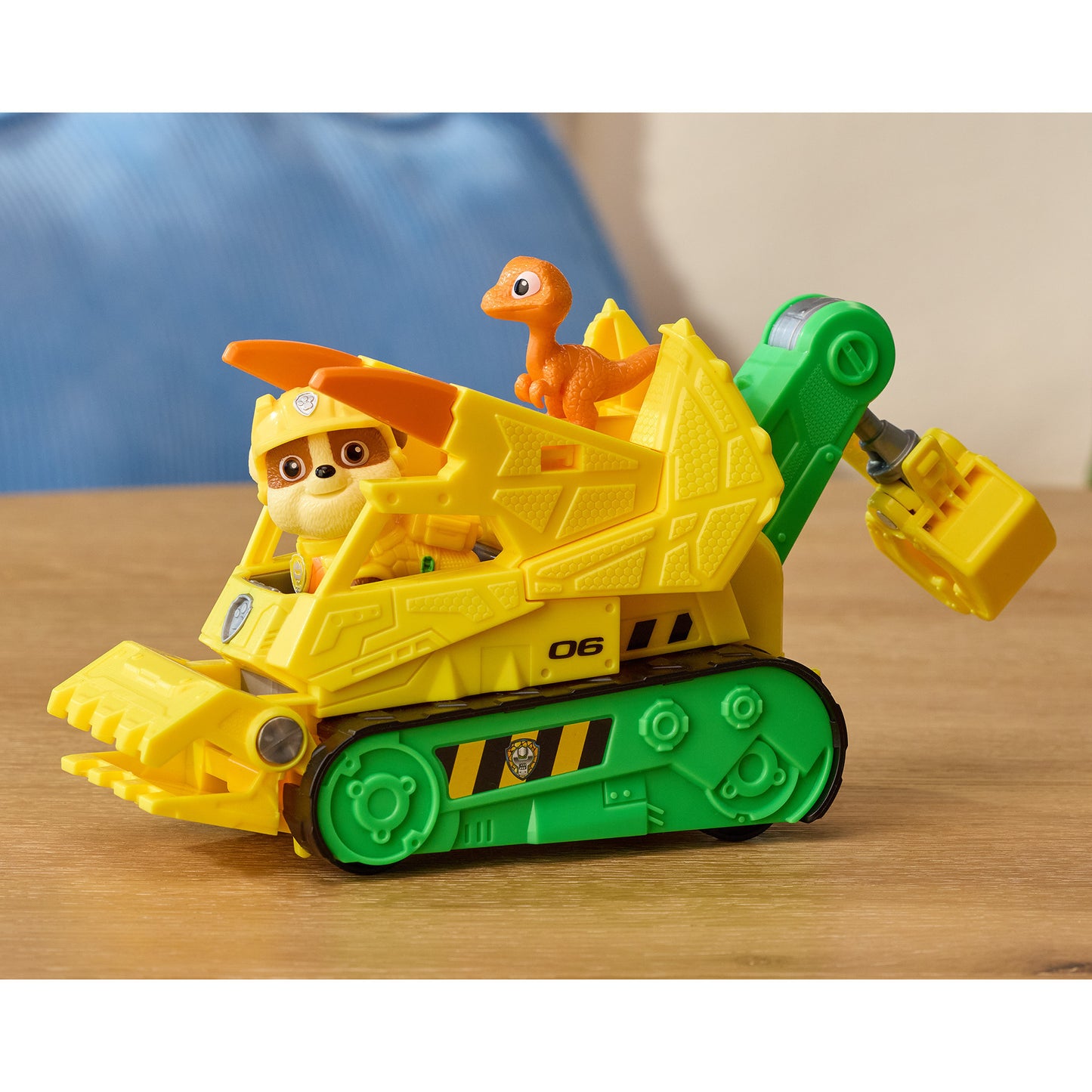 Paw Patrol: Der Dino Film - Rubbles Dino-Rettungs-Bulldozer, Spielfahrzeug