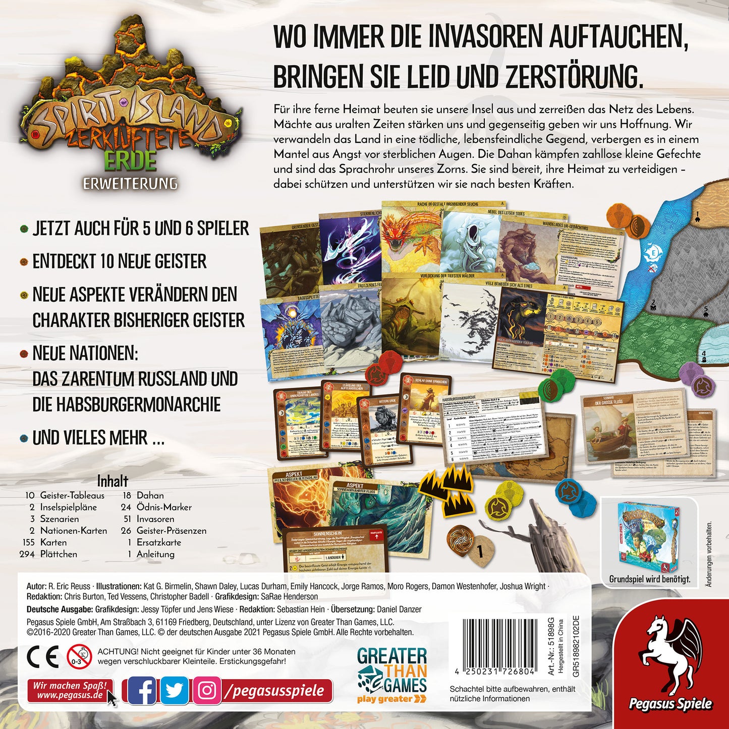 Spirit Island: Zerklüftete Erde, Brettspiel
