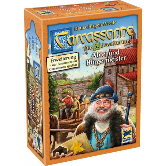 Asmodee Carcassonne - Abtei & Bürgermeister, Brettspiel