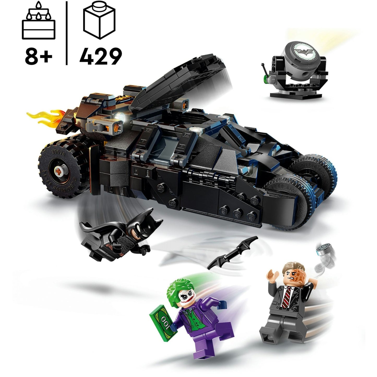 76303 DC Super Heroes Batman Tumbler vs. Two Face & The Joker, Konstruktionsspielzeug