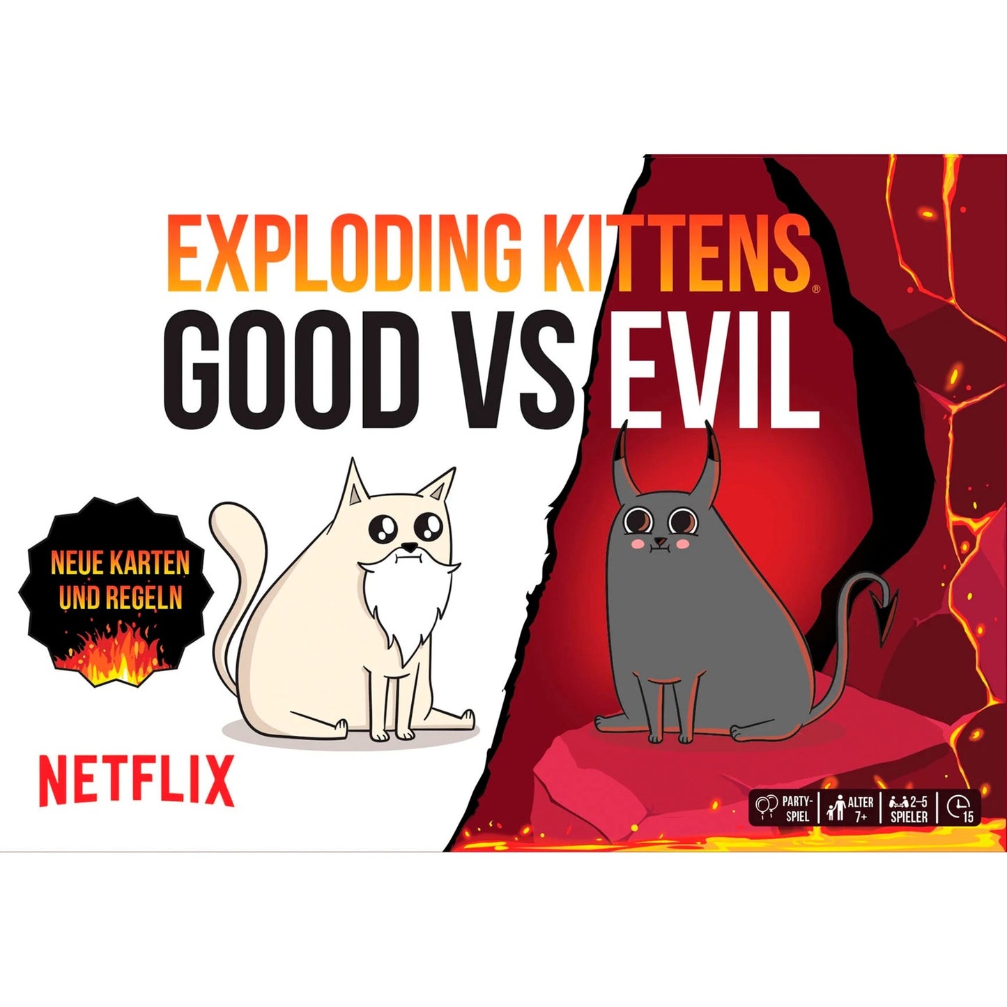 Asmodee Exploding Kittens - Good vs. Evil, Kartenspiel